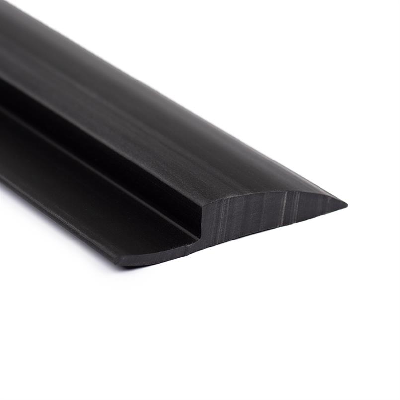 Ja Psychologisch doel Afwerkprofiel flexibel PVC zwart BxH=65x9,5mm | Rubbermagazijn