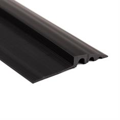 Afwerkprofiel hard PVC zwart BxH=72x9,5mm (L=30m)