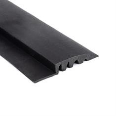 Afwerkprofiel hard PVC zwart BxH=77x14mm