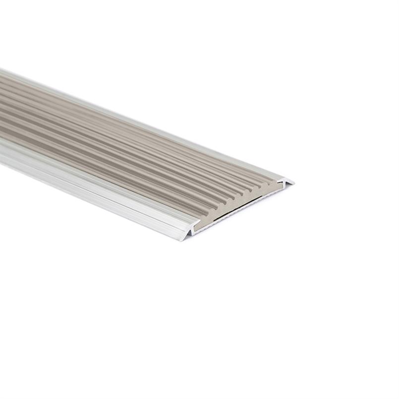Aluminium overgangsprofiel grijs LxBxH=1500x42x3,8mm