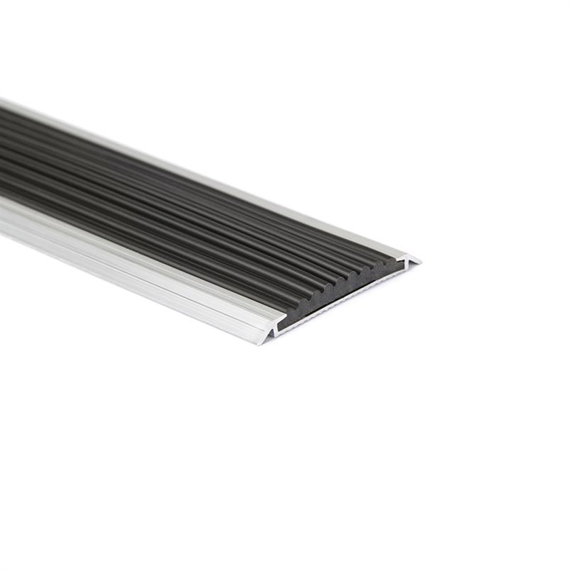 Aluminium overgangsprofiel zwart LxBxH=1500x42x3,8mm (5 stuk
