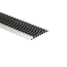 Aluminium overgangsprofiel zwart LxBxH=1500x42x3,8mm