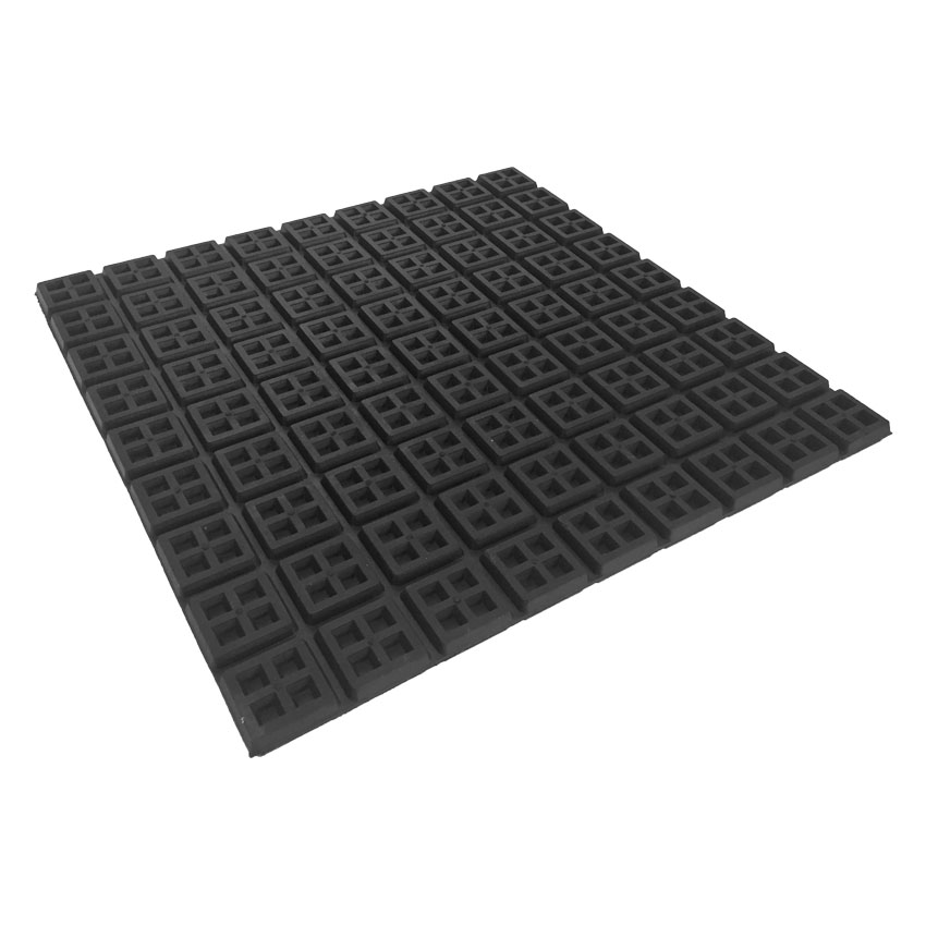 Kleverig Zijdelings Rationeel Anti trillingsmat 460x460x18mm | Rubbermagazijn