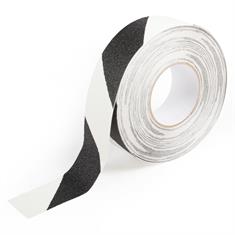 Antislip tape gevarenzone glow/zwart B=50mm L=18,3m