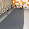 Antislipmat badkamer grijs 500x120cm