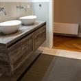 Antislipmat badkamer grijs 500x120cm