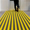 Antislipmat badkamer grijs/geel groot 500x120cm