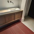 Antislipmat badkamer zwart/rood klein 750x120cm