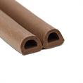 Celrubber zk D-profiel bruin BxH=12x10mm (rol 50 meter)
