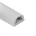 Celrubber zk D-profiel grijs BxH=21x15mm (rol 50 meter)