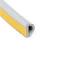 Celrubber zk D-profiel grijs BxH=9x6mm (Rol 100 meter)