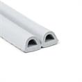 Celrubber zk D-profiel grijs BxH=9x6mm (Rol 100 meter)