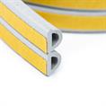 Celrubber zk D-profiel grijs BxH=9x6mm (Rol 100 meter)