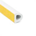 Celrubber zk D-profiel wit BxH=12x10mm (rol 50 meter)
