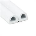 Celrubber zk D-profiel wit BxH=12x10mm (rol 50 meter)