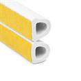 Celrubber zk D-profiel wit BxH=12x10mm (rol 50 meter)