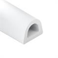 Celrubber zk D-profiel wit BxH=12x10mm (rol 50 meter)