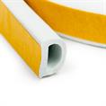 Celrubber zk D-profiel wit BxH=21x15mm (rol 50 meter)
