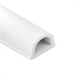Celrubber zk D-profiel wit BxH=21x15mm (rol 50 meter)