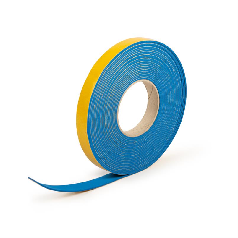 Celrubberband NBR/PVC zk blauw 50x3mm (L=10m)