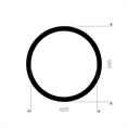CR/SBR flenspakking 595x520x3mm DN500