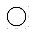 CR/SBR flenspakking 695x620x3mm DN600