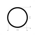 CR/SBR flenspakking 810x720x3mm DN700