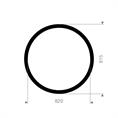 CR/SBR flenspakking 915x820x3mm DN800