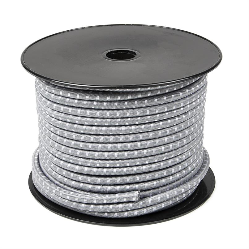 Elastisch koord grijs L=50 meter