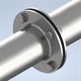 EPDM/SBR flenspakking 105x75x29x3mm 4x14mm DN20
