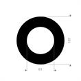 EPDM/SBR flenspakking 107x61x3mm DN50
