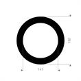 EPDM/SBR flenspakking 192x141x3mm DN125