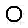 EPDM/SBR flenspakking 218x169x3mm DN150