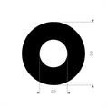 EPDM/SBR flenspakking 50x22x3mm DN15