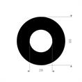 EPDM/SBR flenspakking 60x28x3mm DN20