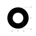 EPDM/SBR flenspakking 70x35x3mm DN25