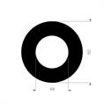 EPDM/SBR flenspakking 92x49x3mm DN40