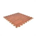 EVA FOAM tegel donker hout 600x600x12mm (4 tegels + randen)