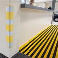 EVA Schuim M-safe rond hoekprofiel geel LxBxH=805x101x101mm