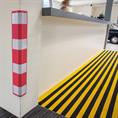 EVA Schuim M-safe rond hoekprofiel rood LxBxH=805x101x101mm