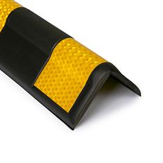 EVA schuim M-safe rond hoekprofiel zwart/geel LxBxH=805x101x101mm