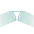 Glasverbindingsprofiel 135 graden 12-12,8mm transparant (L=3m)