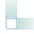 Glasverbindingsprofiel hoek 12-12,8mm zwart (L=3m)