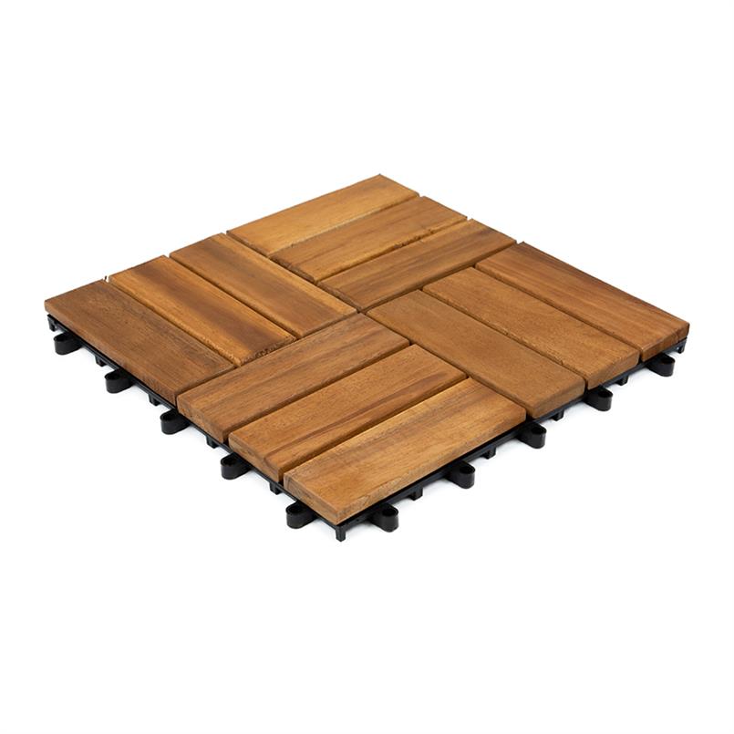 Houten terrastegel Malmo 30x30x2,4cm (set 10 stuks)