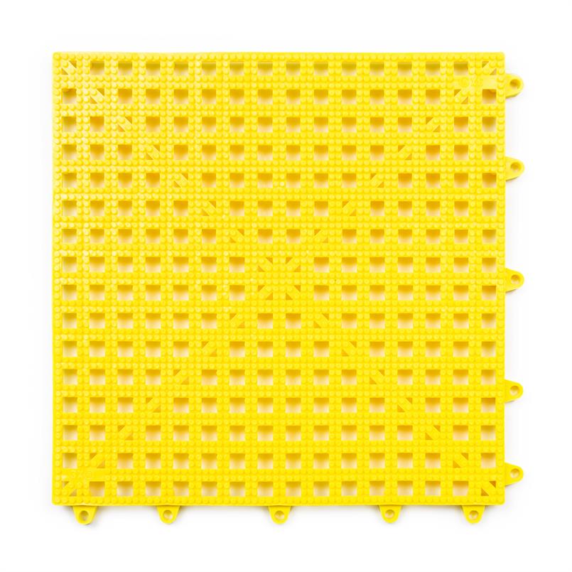 Open kliktegel geel 300x300x13mm (set 50 stuks)