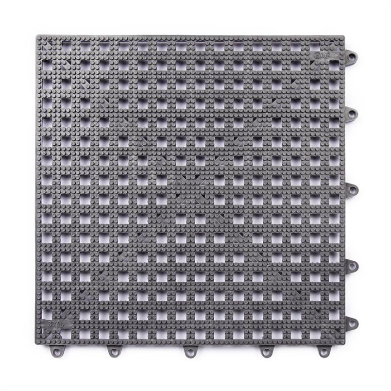 Open kliktegel grijs 300x300x13mm (set 50 stuks)