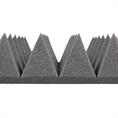 Piramideschuim grijs 200x100x7cm zelfklevend