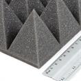 Piramideschuim grijs 200x100x7cm zelfklevend