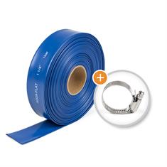 Platte tuinslang met slangklem DN=25mm (rol 20 meter)