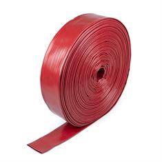 Platte waterslang hogedruk rood DN=51mm (L=50m)